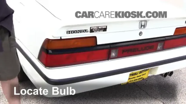 1985 Honda Prelude 2.0 Si 2.0L 4 Cyl. Luces Luz de reversa (reemplazar foco)